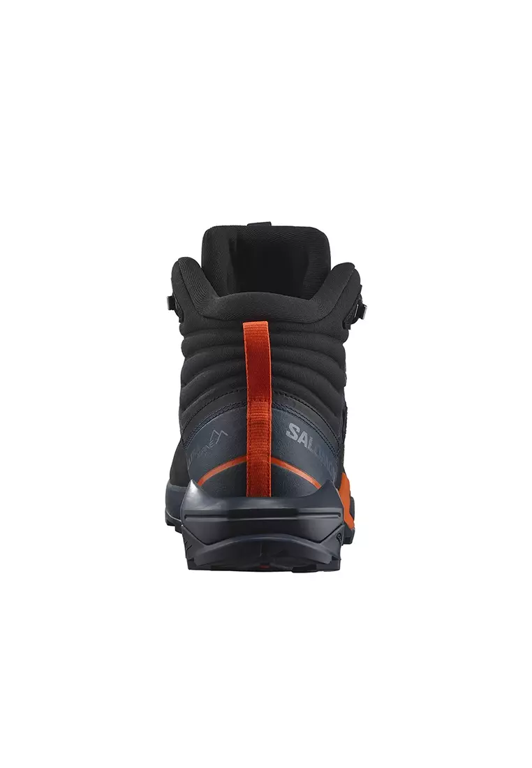 X ULTRA ALPINE MID GORE-TEX Men's Hiking Boots in Blue Nights / Black / Red Orange