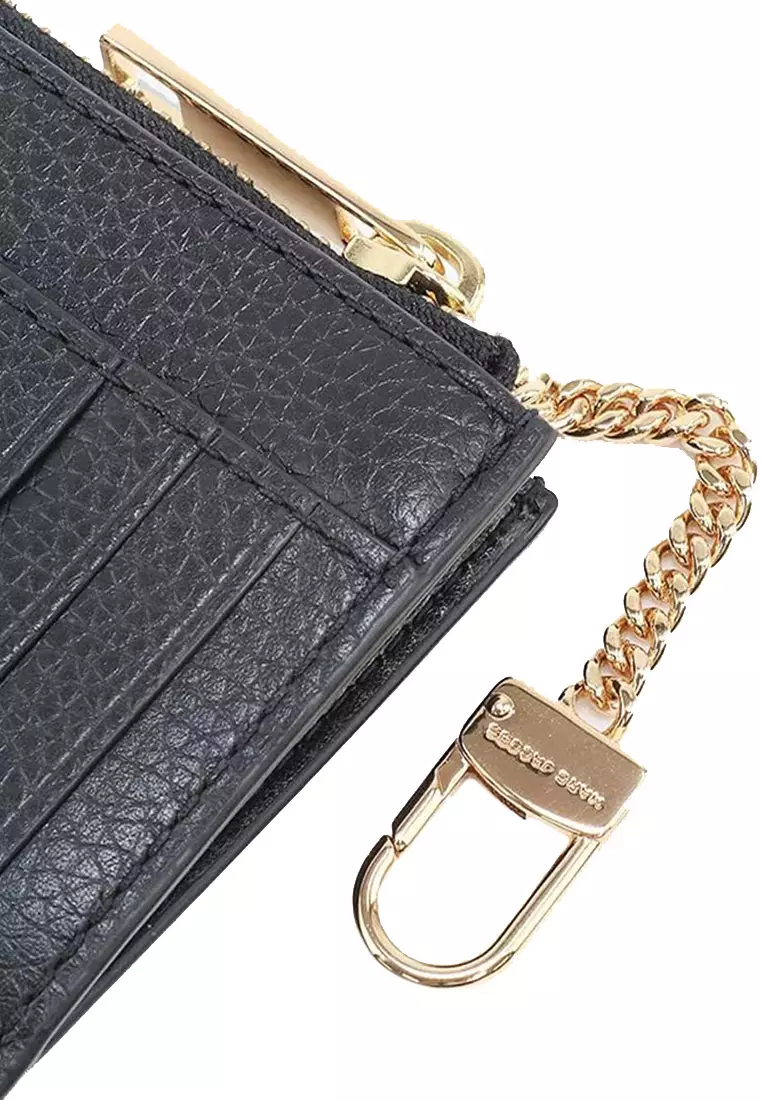 Groove Top Zip Wristlet in Black S102L01RE22