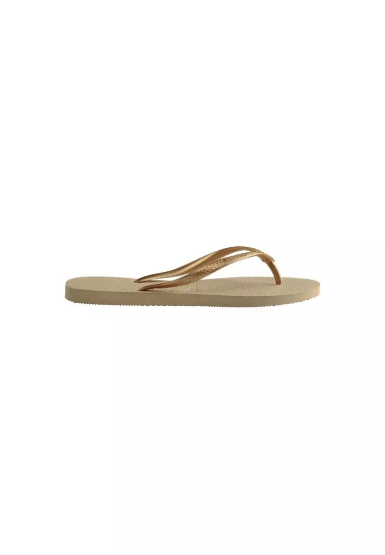 Buy Havaianas Kids Slim Flip Flops - Sand Grey/Light Golden Online