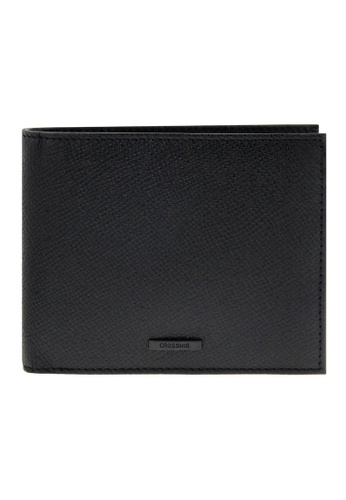 CROSSING black Crossing Bold Bi-fold Leather Wallet With Window And Coin Pocket RFID - Black D25FDACEE63EFDGS_1