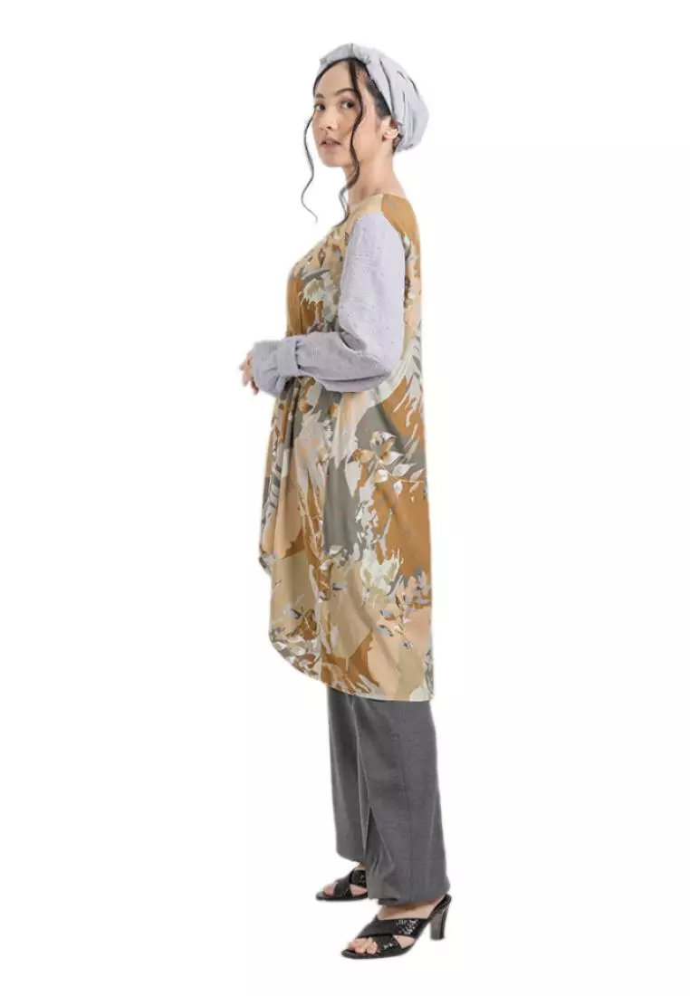 Tunik Batik Wanita - Bhatara Batik Fania - Atasan Batik Modern Lengan Panjang