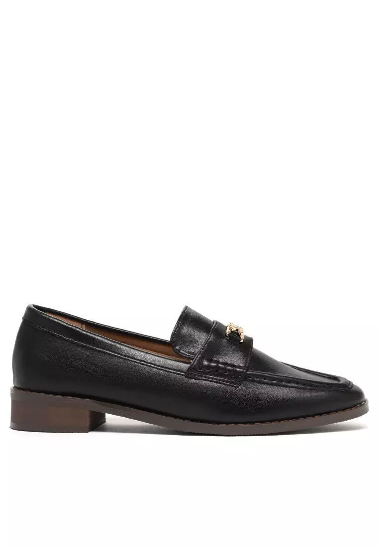 Discount on Twenty Eight Shoes  shoes - SKU: Metal Buckle Leather Loafers Th928-1