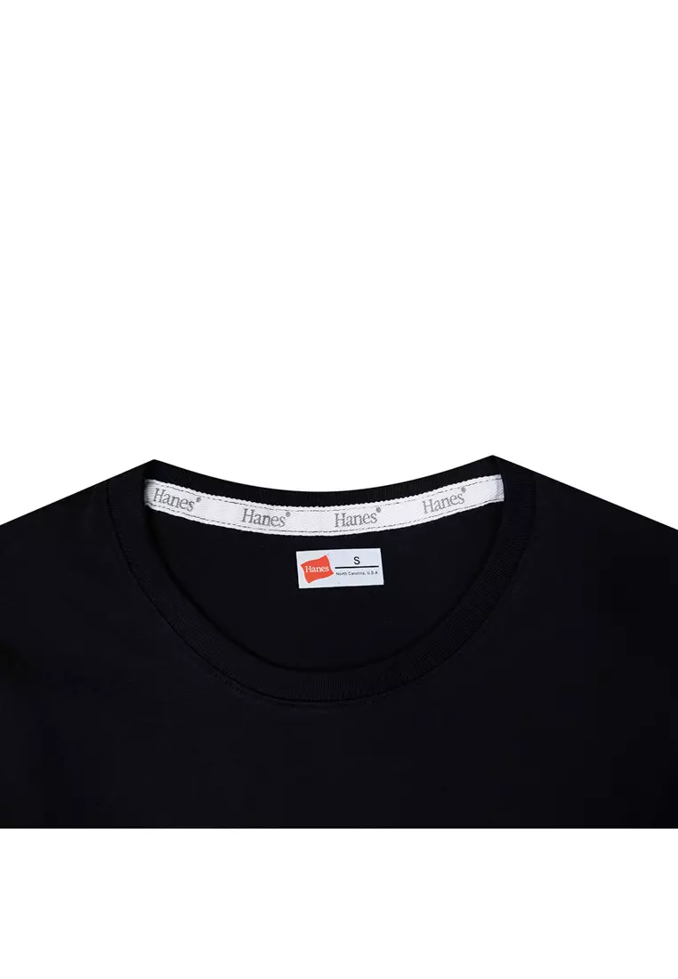 Mens Black Round Neck T-Shirt