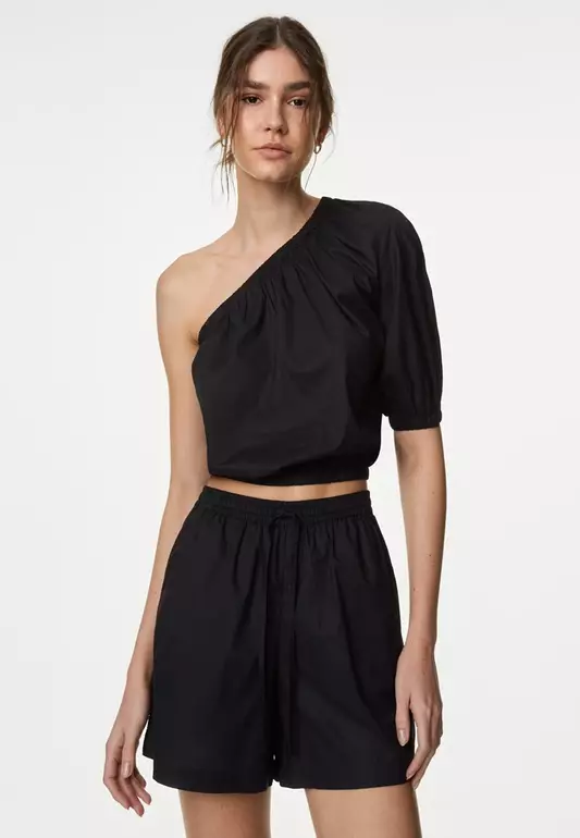 Pure Cotton One Shoulder Beach Top