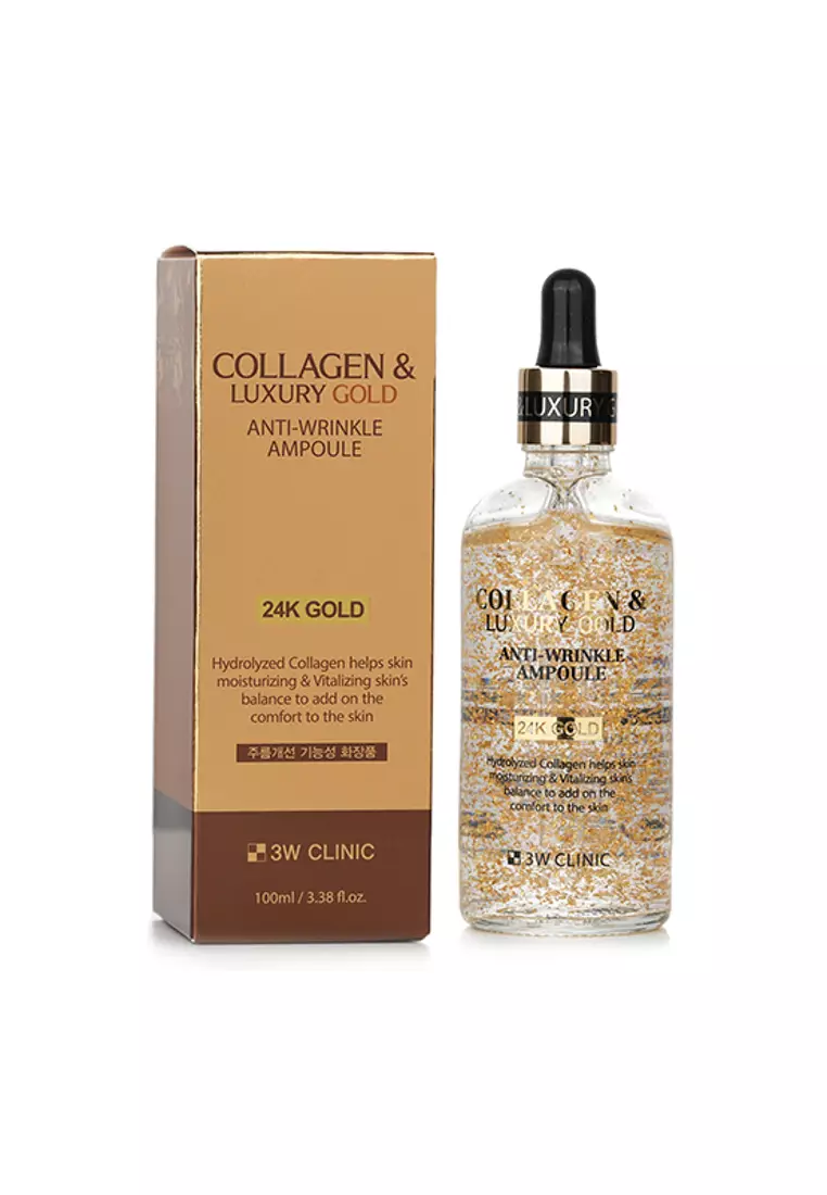 3W CLINIC - Collagen & Luxury Gold Anti-Wrinkle Ampoule 100ml/3.38oz
