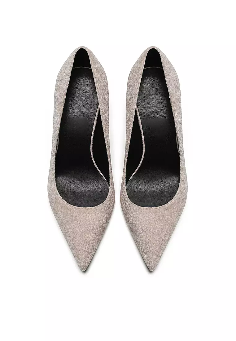 10CM Uniform Pointed High Heel Shoes HZL212