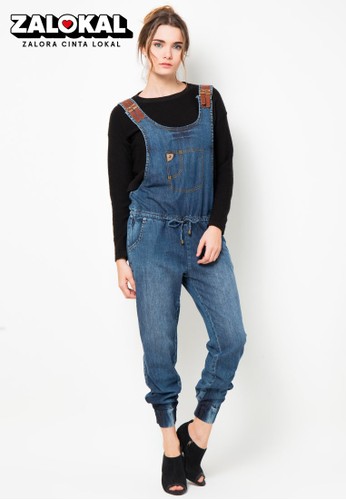 Jual Lois Jeans Overall Denim Jumpsuit Original Zalora Indonesia