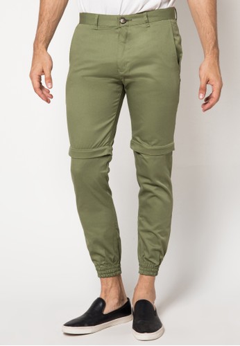 2In1 Green With Zip Joggerpants