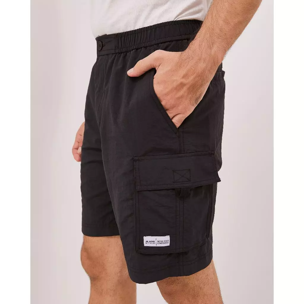 AMK Celana Pendek Cargo Pria PT Neo Black
