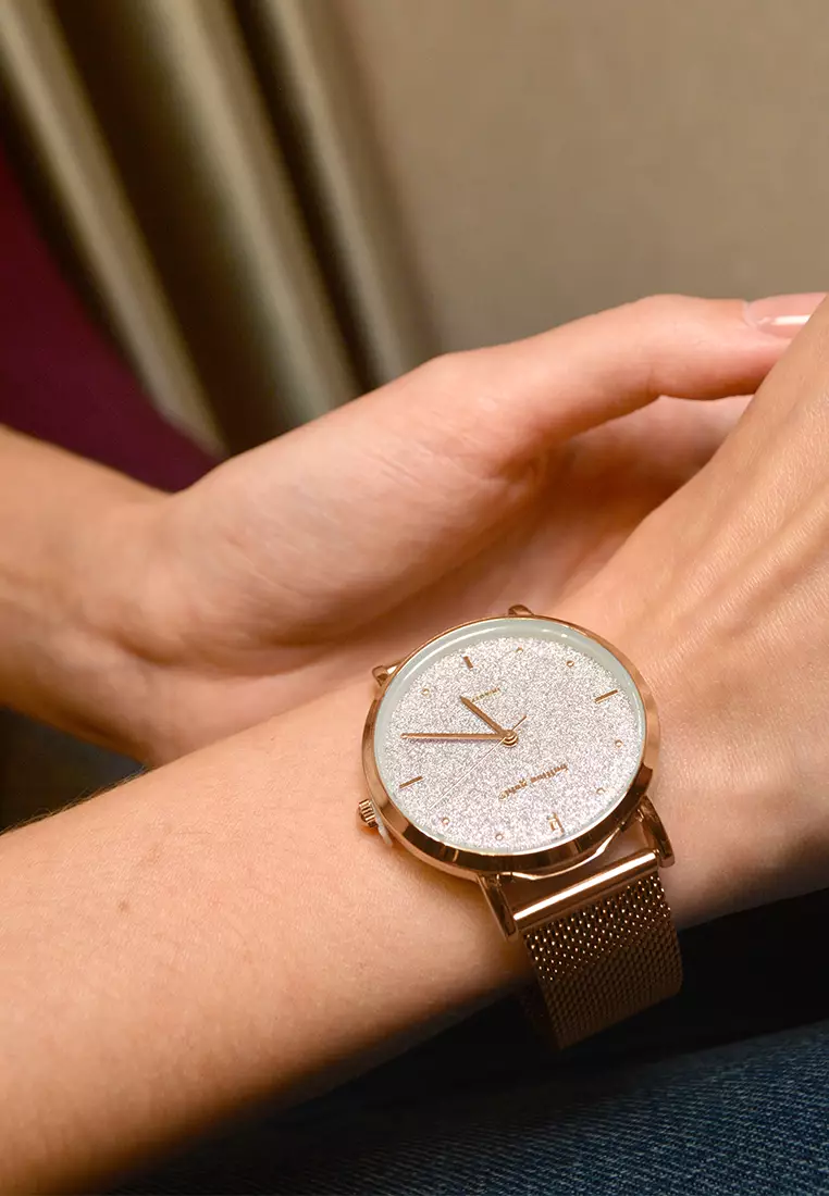 Seamless Dial Watch - Rose Gold and White