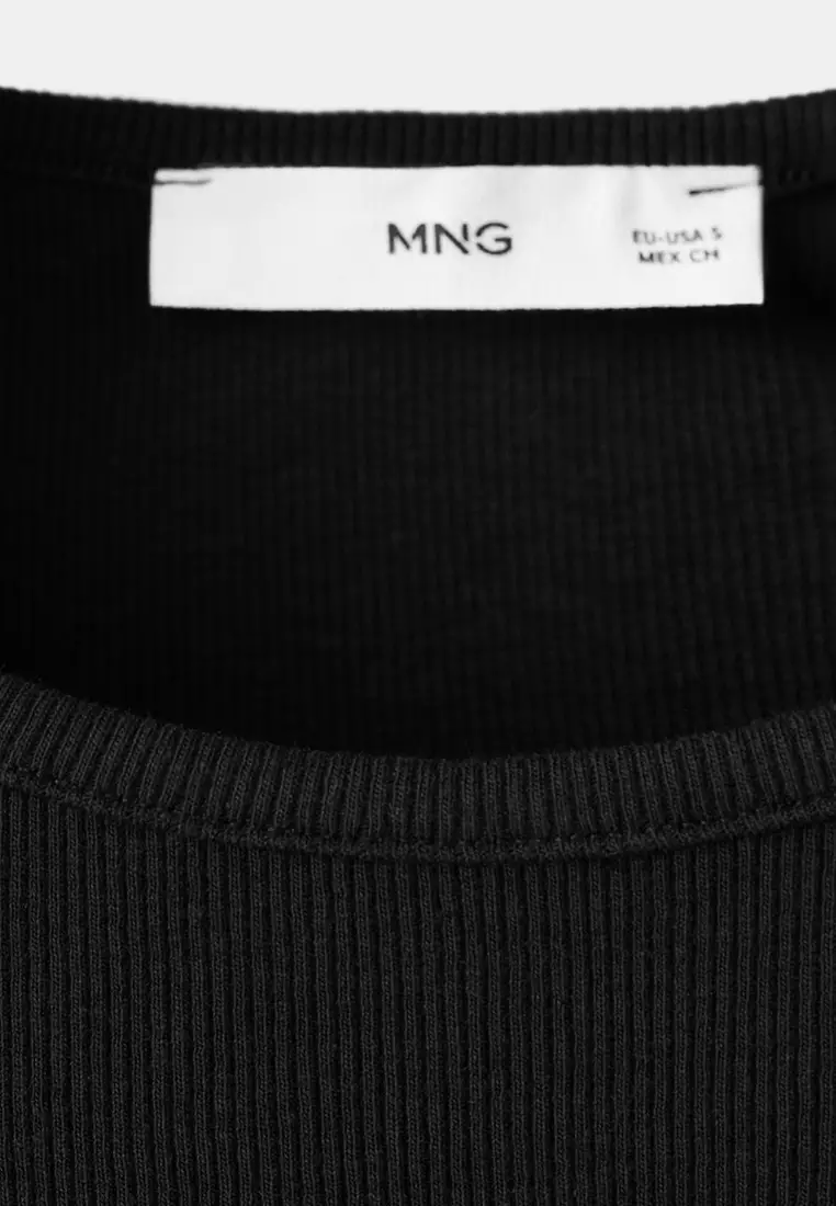 Ribbed Cotton-Blend Top