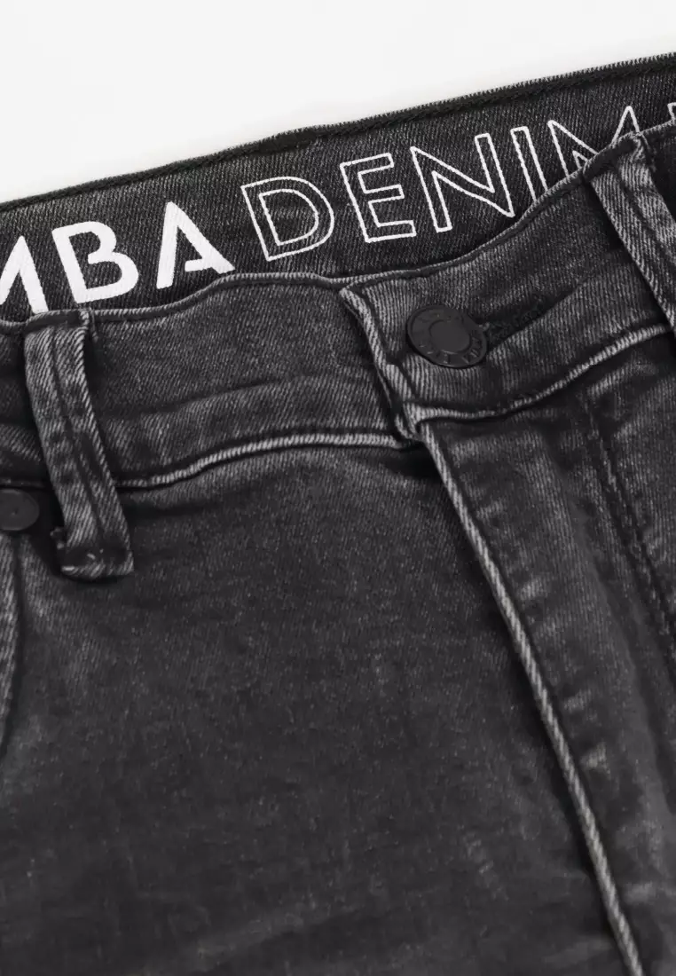 Emba Denim - BS08B Celana Panjang Denim Pria Regular Warna Light Stone