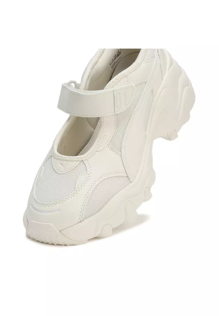 靴 PUMA Pulsar Wedge WOMENS Sandal PUMA Pulsar Wedge Sandal 'Cream White' (39867701