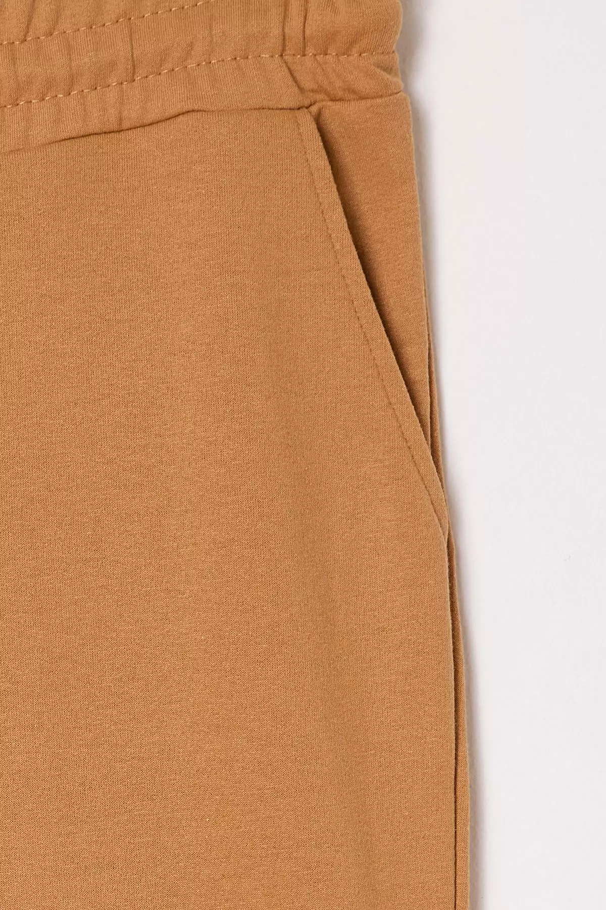 Camel Basic Regular Mid Length/Normal Cut Plain Shorts TMNSS20SR0068