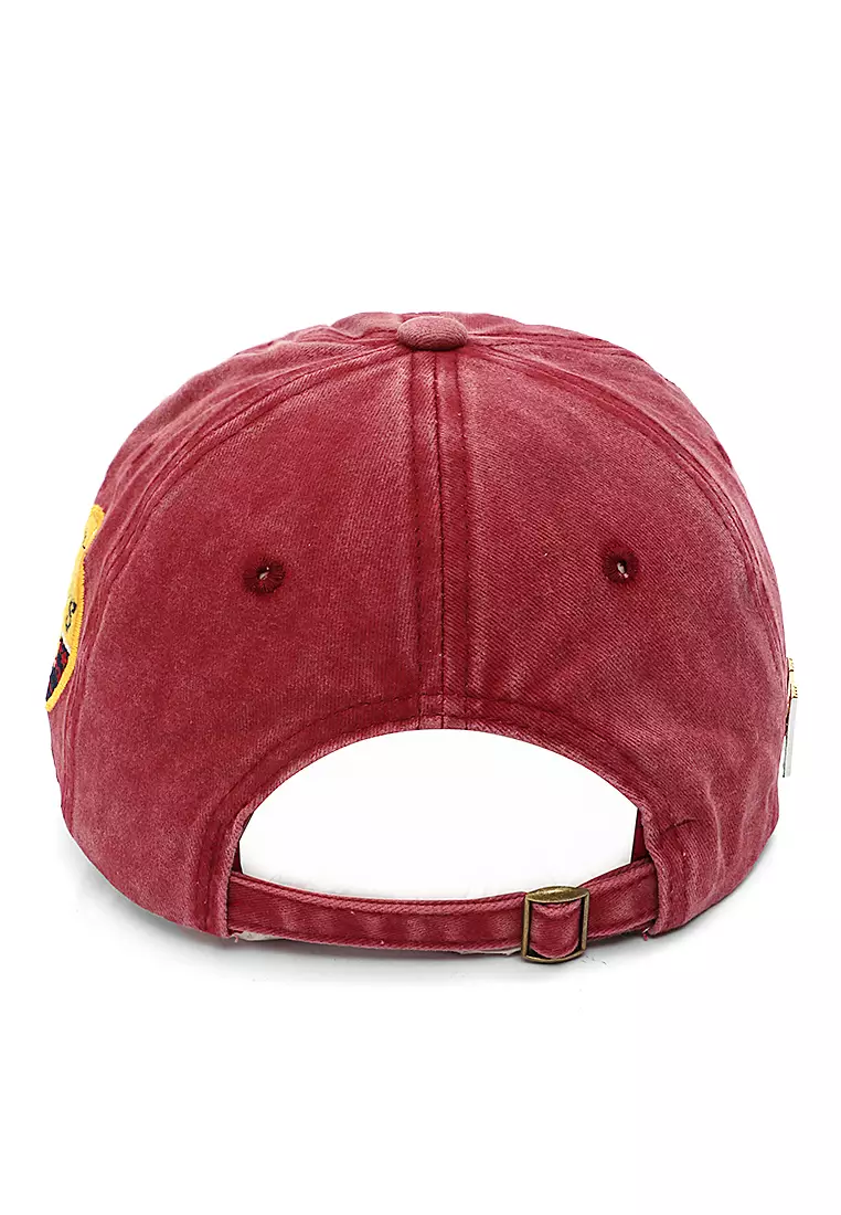 Discovery Drsh Topi Baseball Unisex Casual Sport Adjustable Strap Material Cotton ORIGINAL - Red