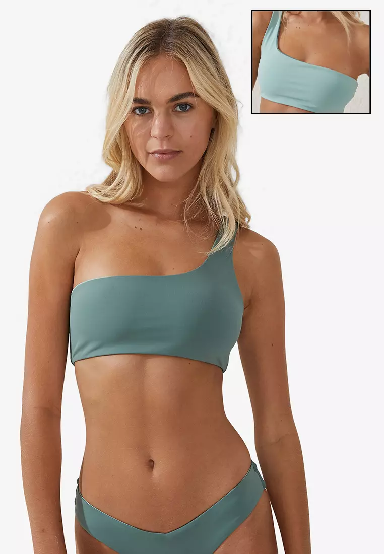 1 shoulder bikini online top