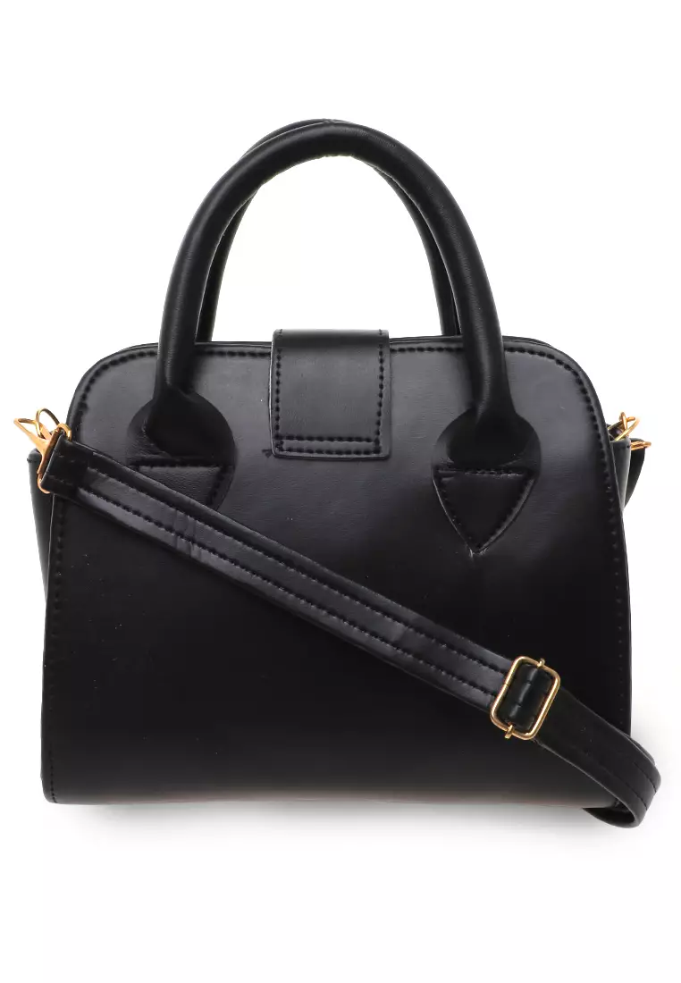 Yosevin Slingbags Wanita Motif Polos Design Simple - Black