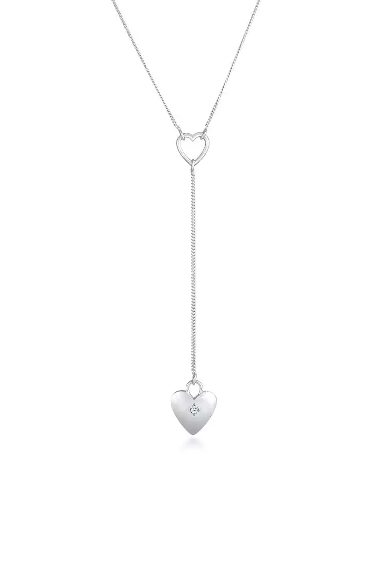 Buy Elli Jewelry Necklace Y Chain Heart Romance Love Diamond 2024
