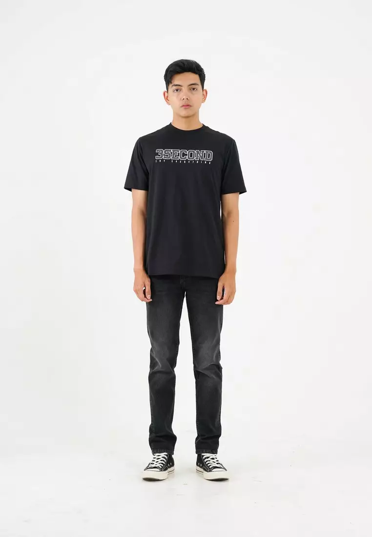 3Second T-Shirt Short Sleeve Cotton Lighweight Regular Fit OL-C440424