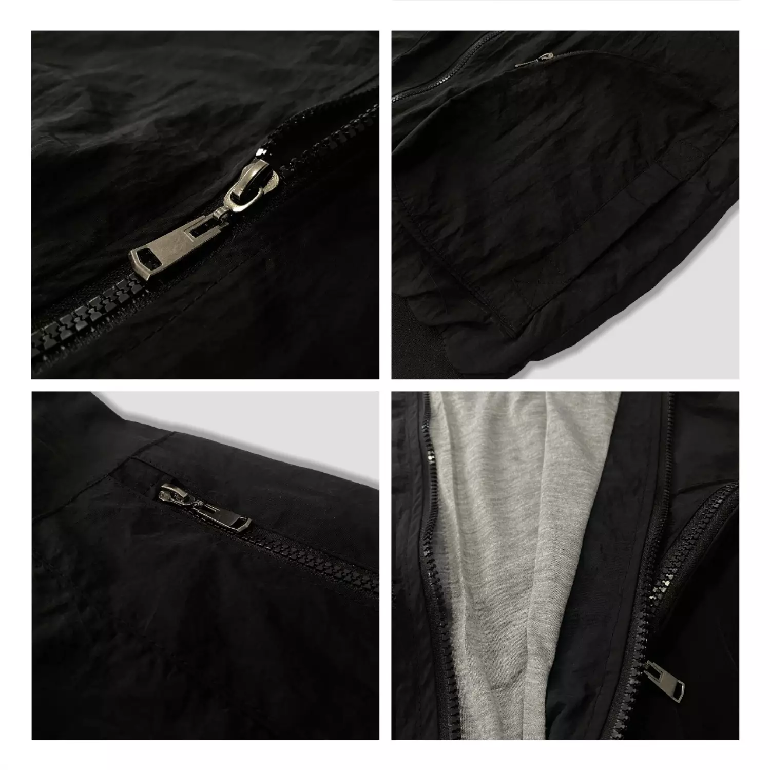 Jaket Bomber Parasut Crinkle