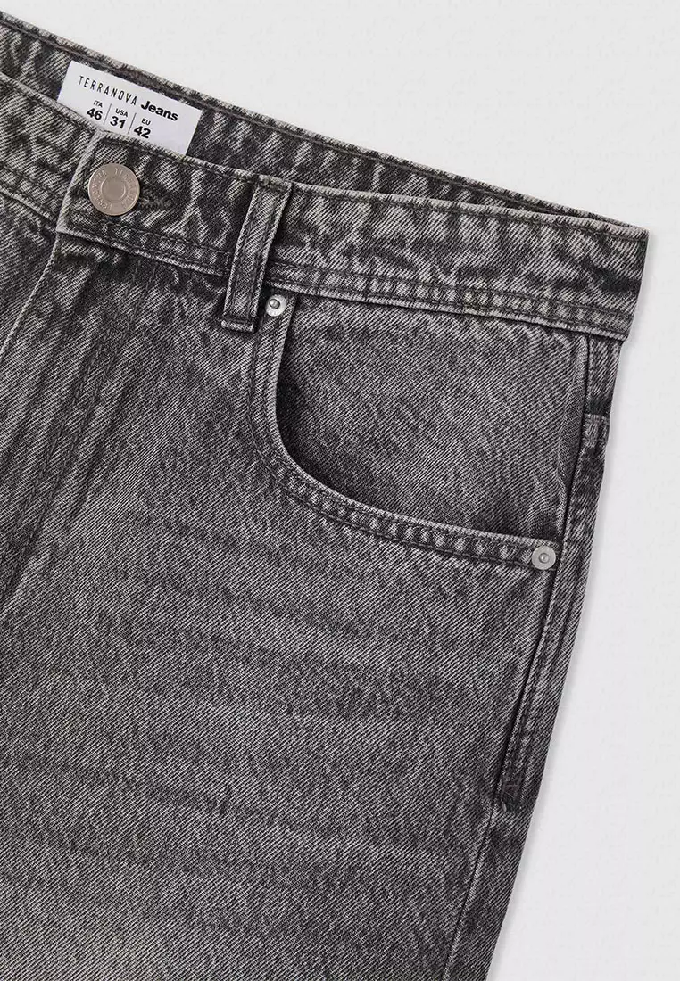 Men's Straight Cut Denim Shorts