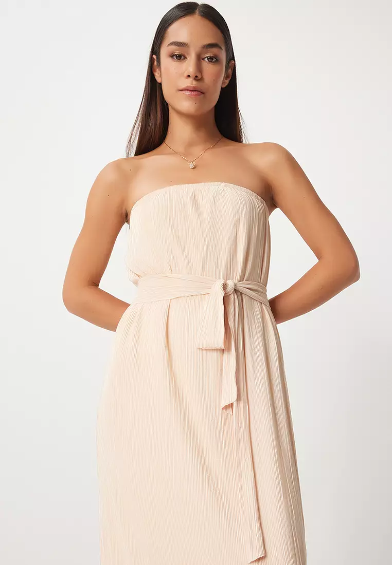 Pleated Maxi Dress