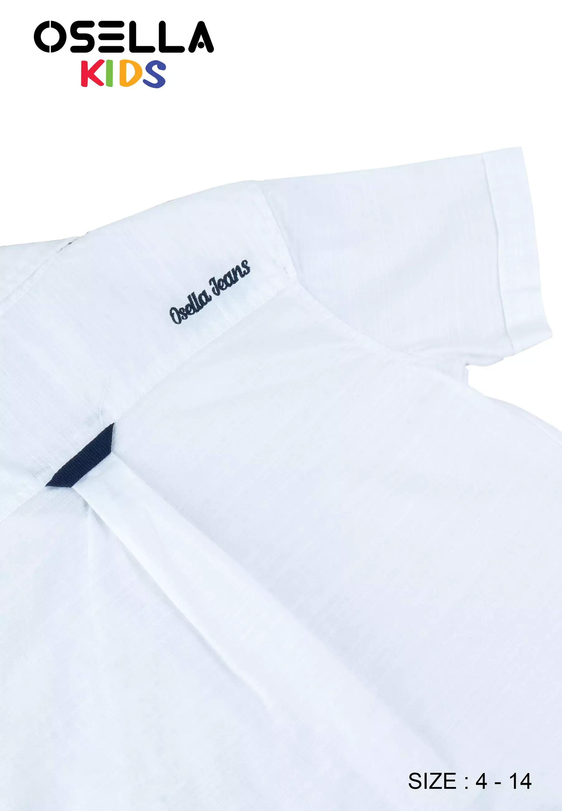 [NEW] Osella Kids Casual Light Knitted Shirt 22324003 | Kemeja Lengan Pendek Anak Laki-Laki