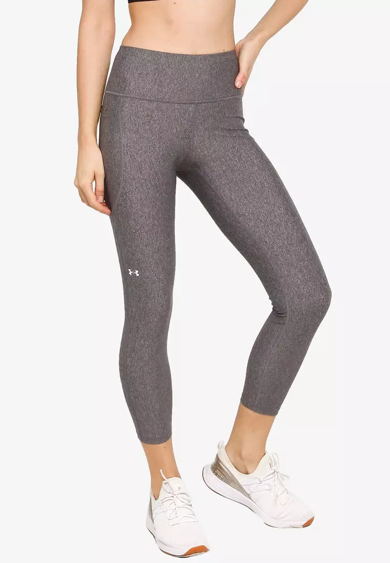 Buy Under Armour HeatGear Hi Rise Ankle Leggings in Charcoal Light Heather/ Black/Stealth Gray 2024 Online