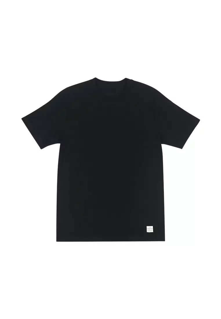 Men's Basic Plain T-Shirt Black
