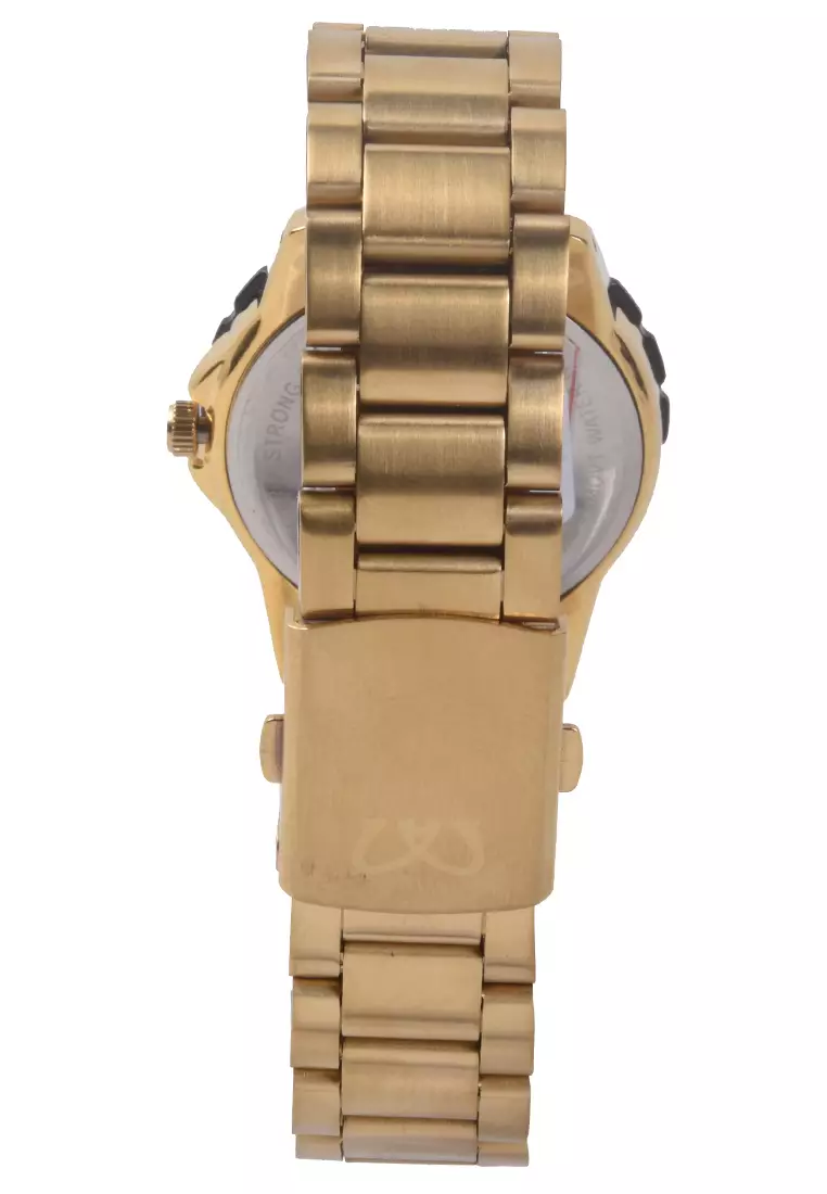 Mirage - Jam Tangan Analog Wanita - Gold - Stainless Steel Bracelet - 8549L-E