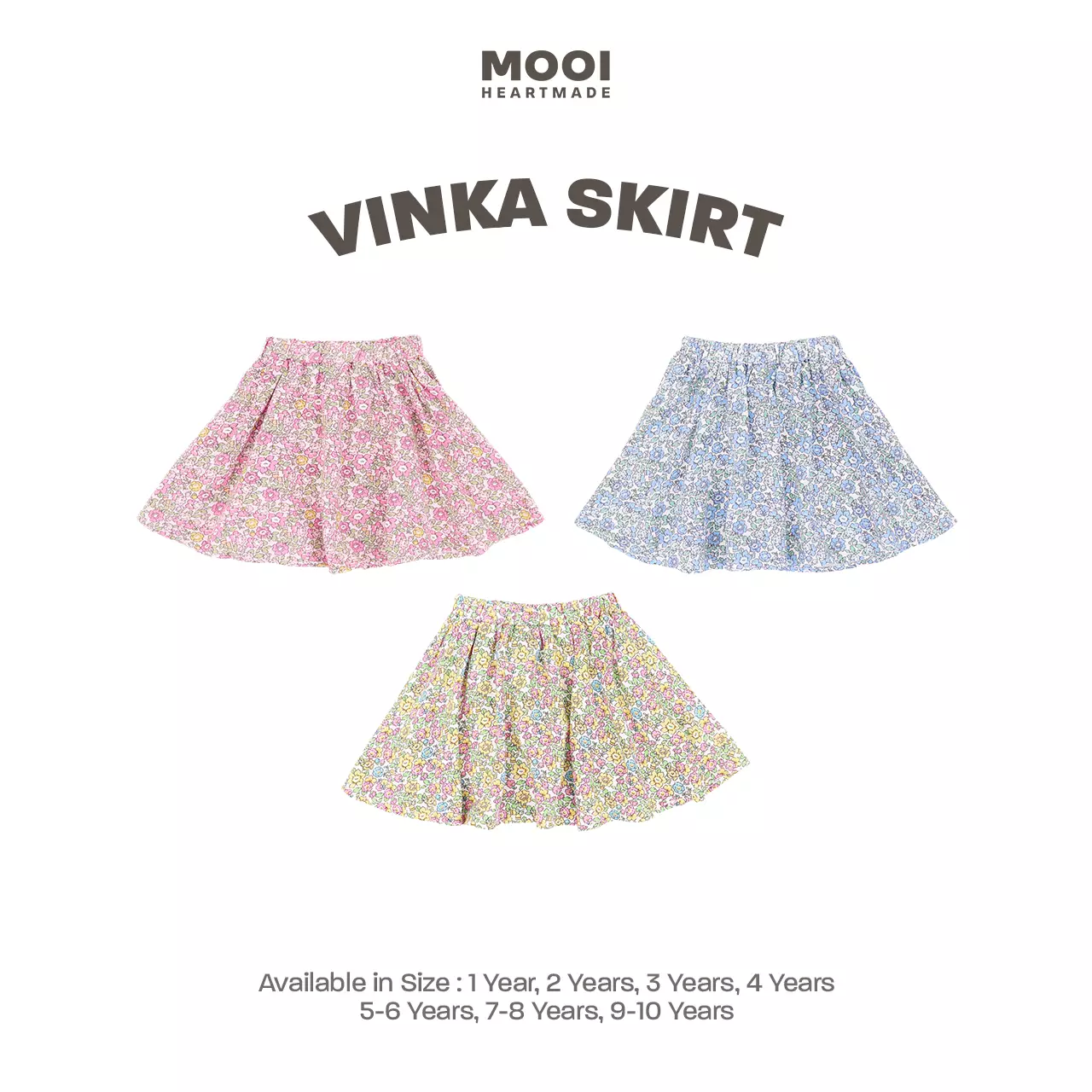 Mooi Rok Anak Perempuan Vinka Skirt - Rose Tan