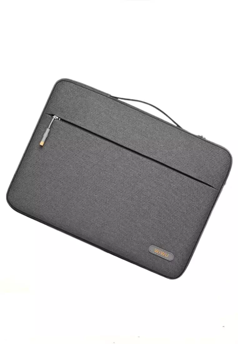 Quenty Sleeve Case Laptop Unisex Compability 13 Inch Spacious Storage Waterproof Material Polyester ORIGINAL - Gray