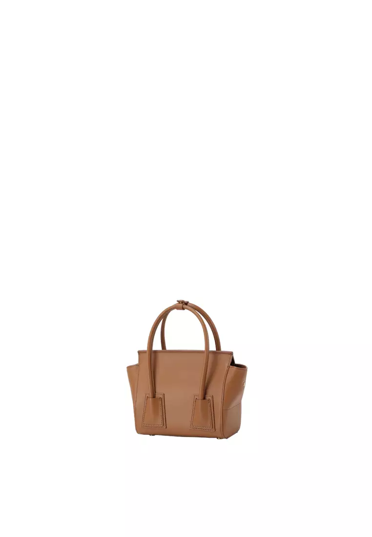 UNNI Mini Top Handle Bag - Caramel