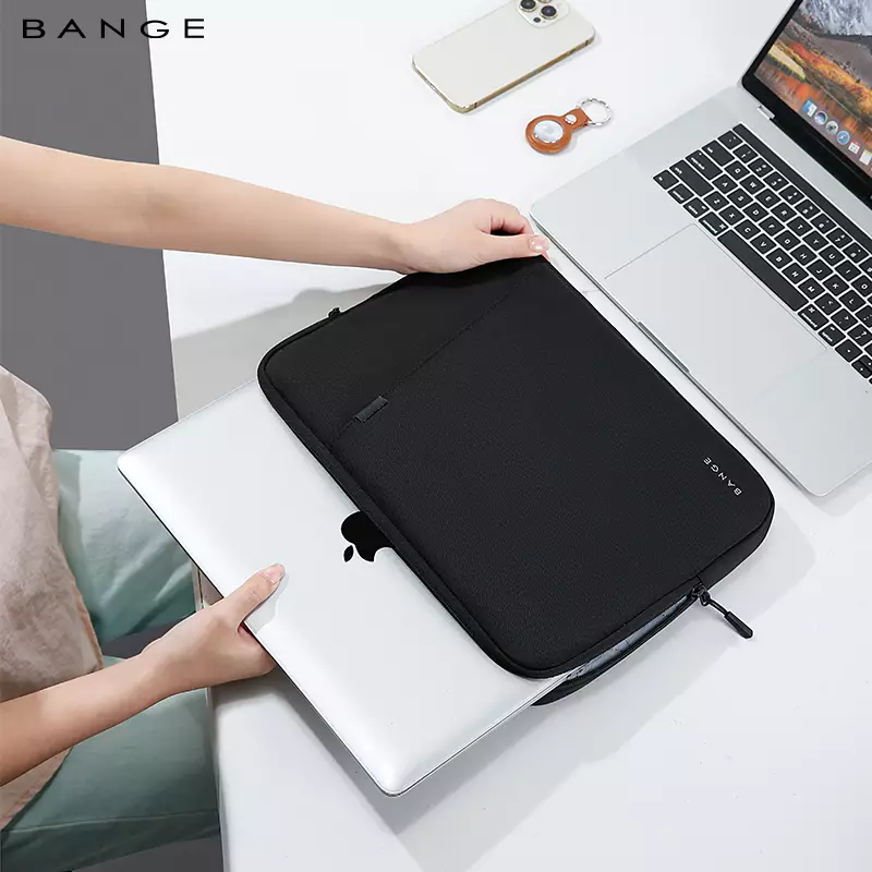 Tas Sarung briefcase Sleeve Laptop MacBook BANGE BG6801 14inch - Black