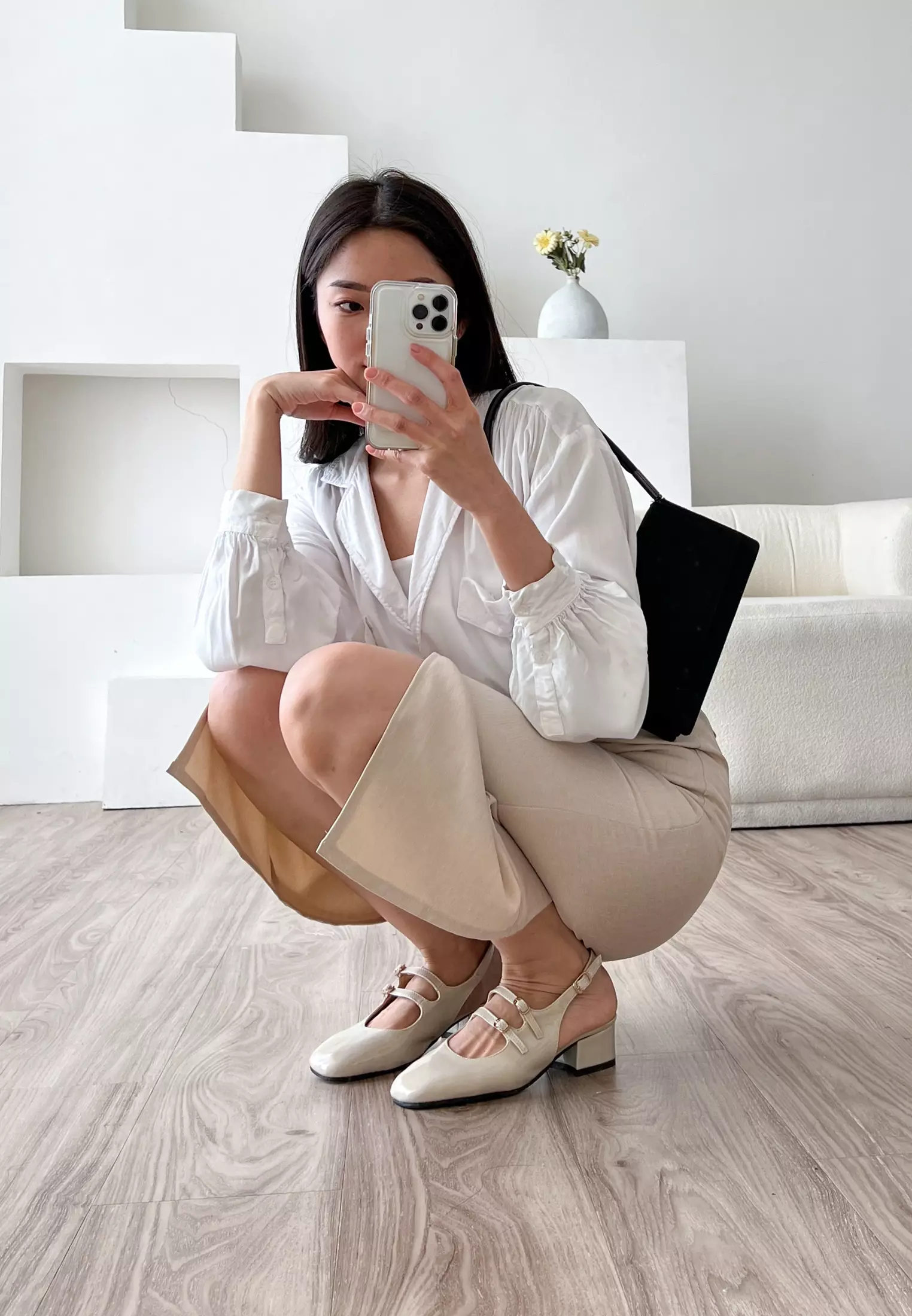 Alice Women Mary Jane Shoes Sandal Heels Square Toe