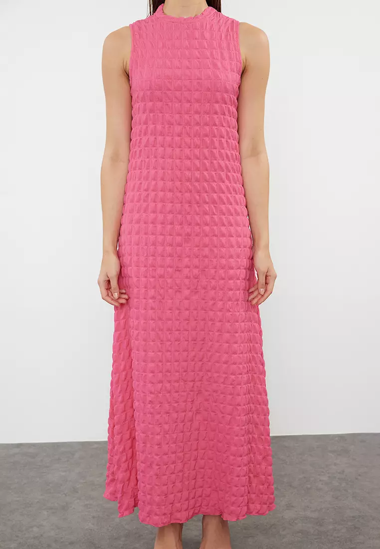 Textured Maxi Dress