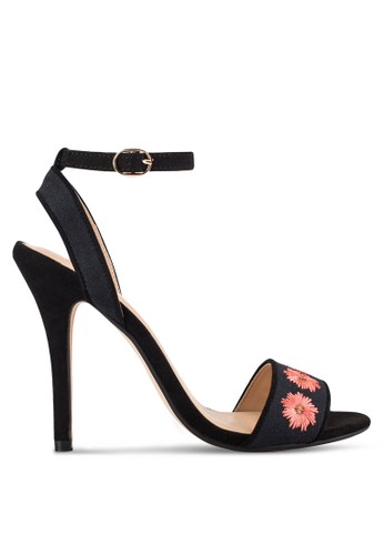 Embroidery High Heel Sandals