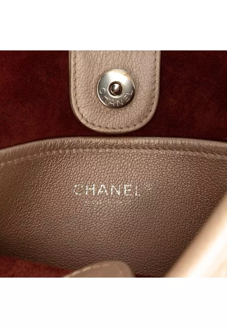 Pre-Loved Chanel Small Quilted Metallic Calfskin Jungle Stroll Hobo