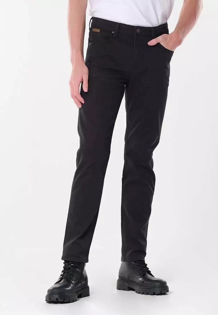 Texas Straight Colored Pants for Men in Black Color