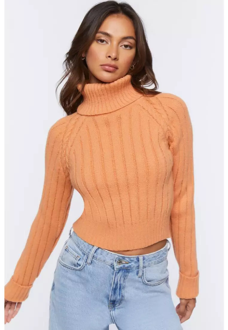 Forever 21 ribbed turtleneck cheap