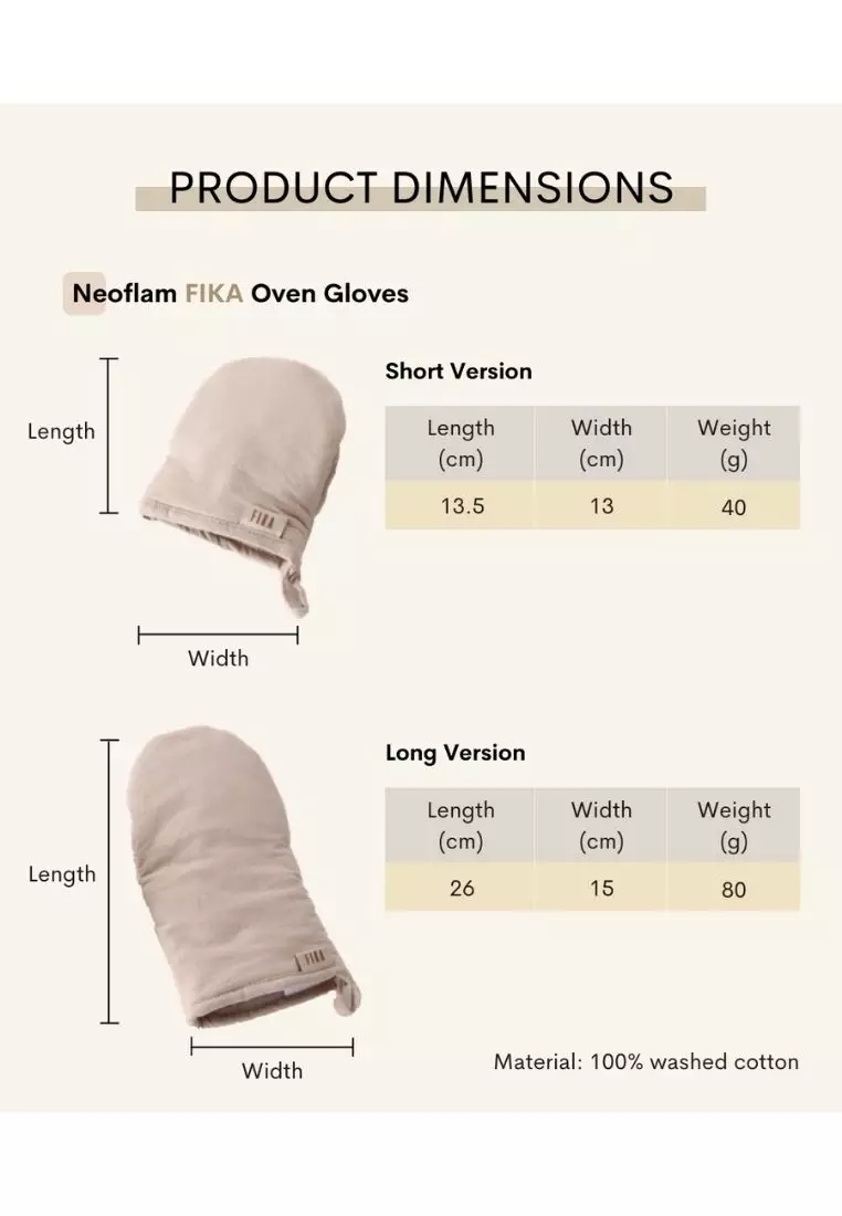 Get Neoflam FIKA Cotton 100% Oven Mitts - Pink Delivered