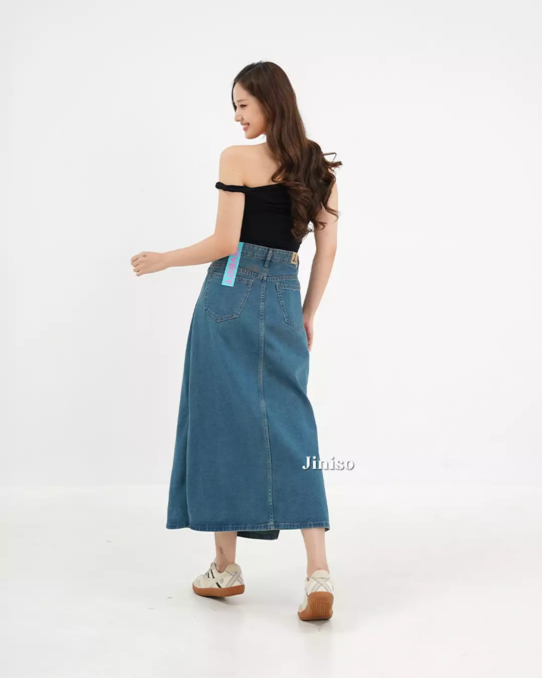 Highwaist Rok Slit Jeans Panjang 992 SEVENTY