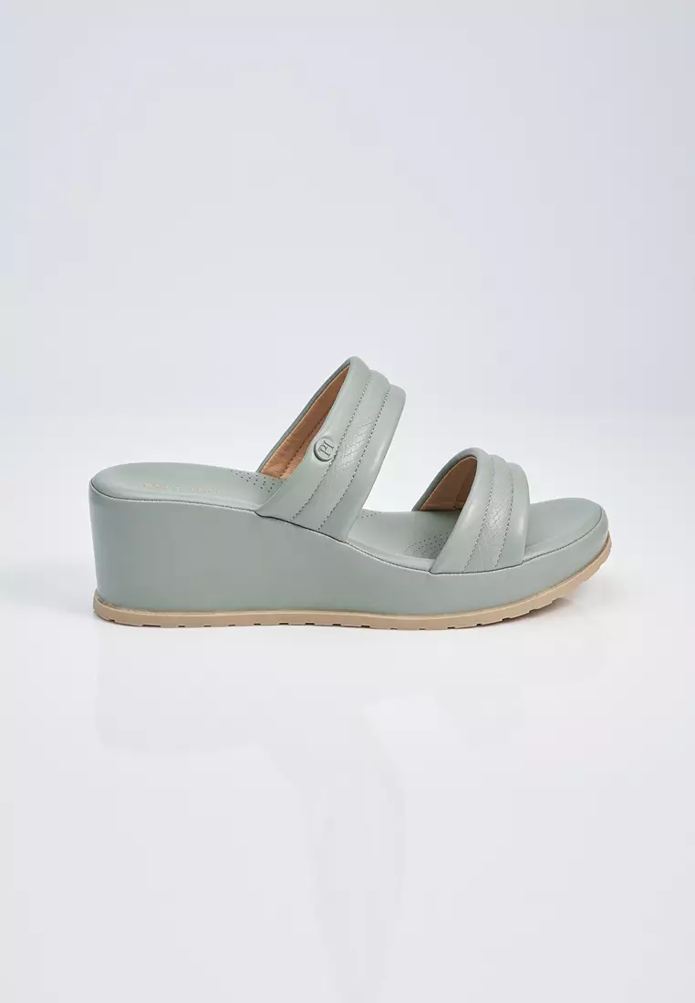 Discount on POLO HILL  shoes - SKU: POLO HILL Ladies Two Band Wedges Sandal