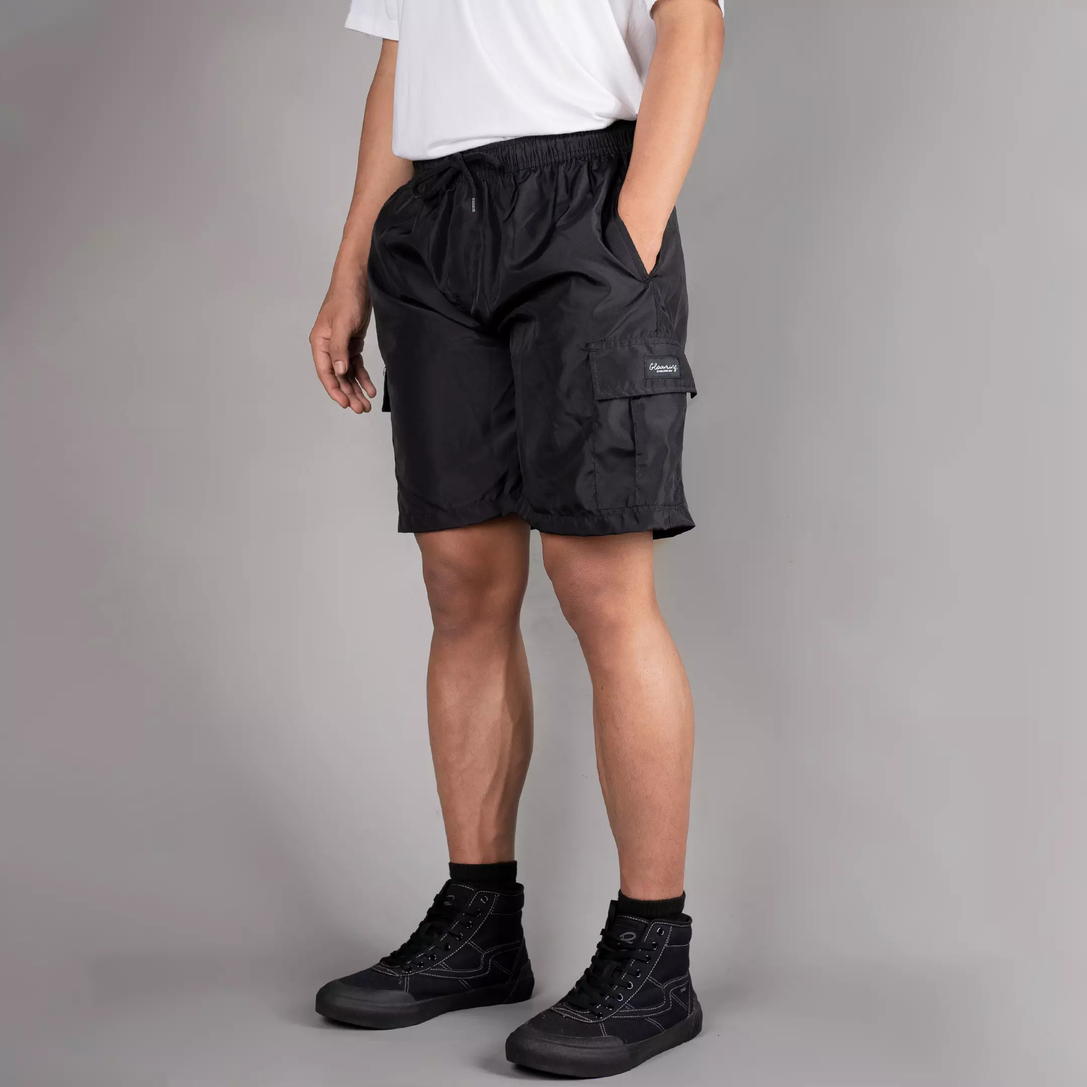 Cargo Boardshort Black Celana Pendek Basic Shorts