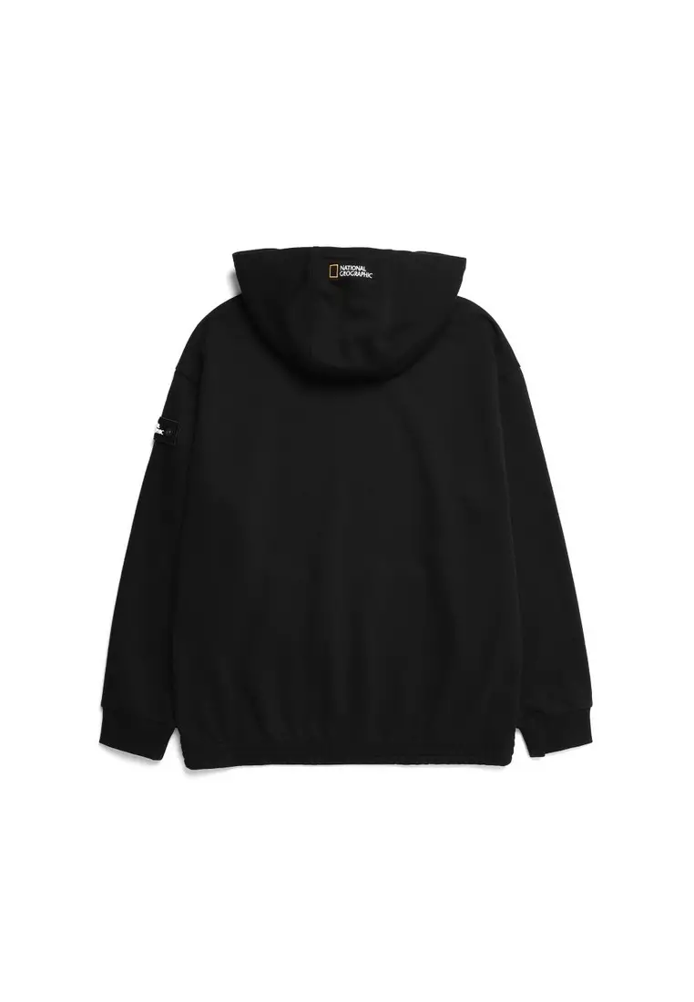 National Geographic Unisex Kangaroo Pocket Semi Overfit