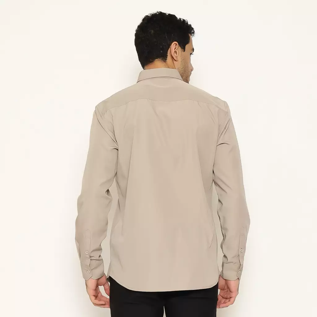 AMK Kemeja Basic Pria Lengan Panjang SHS GINJIRO L/S Grey