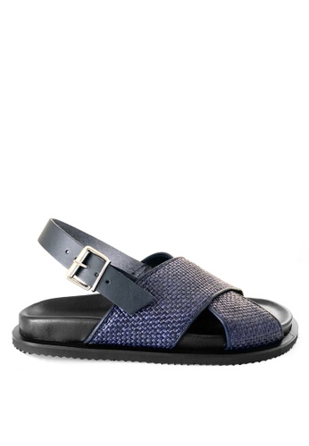 CERRUTI 1881 blue CERRUTI 1881® Unisex Sandals - Blue - Made in Italy 8C6B7SHB460838GS_1