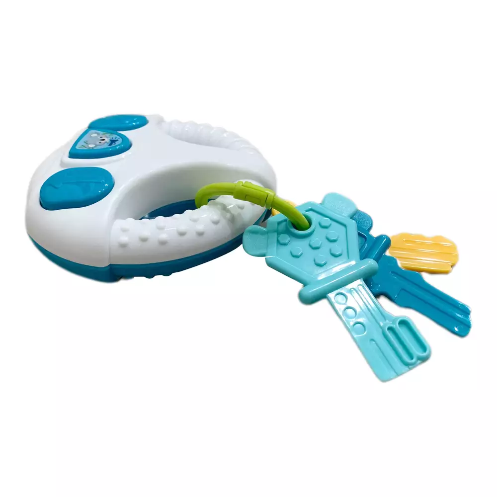 Freckles Baby Smart Devices Steering Wheel With Light and Music - BLUE - (Termasuk Baterai) - Mainan Aktivitas Edukasi Bayi