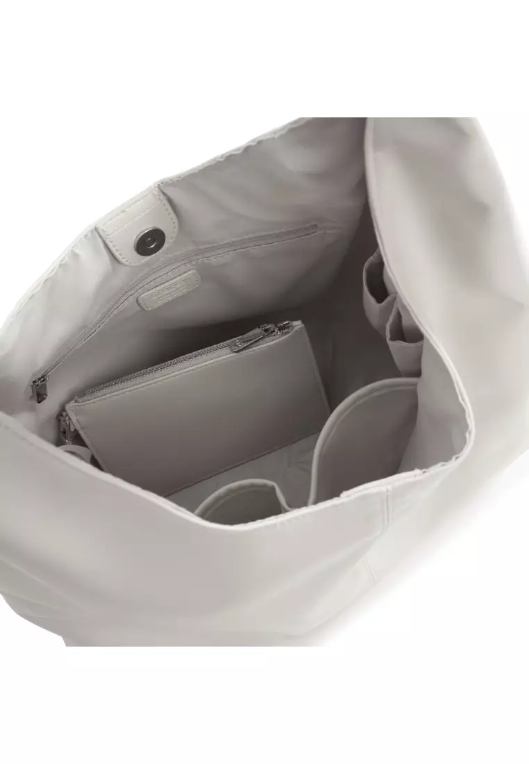 Downtown Hobo Sustainable Vegan Leather Shoulder Bag with Card Holder