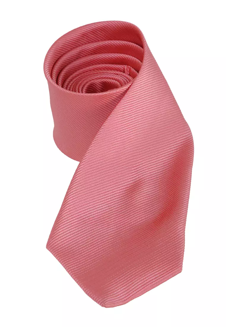 Stranger Dasi Pria Polos Plain Tie Man Neckwear Aksesoris Fashion Material Polyester ORIGINAL - Deep Peach